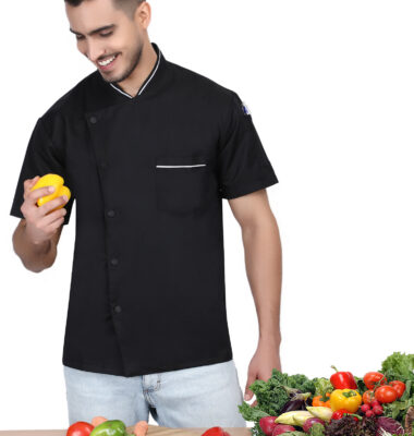 Short Sleeves Men women Kitchen Chef jacket coat Uniform costume for Food service Caterers and Culinary professional (Copy)
