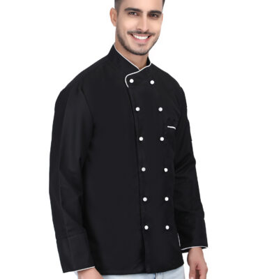 Long Sleeves Men Women Unisex Chef Coat Jacket Uniform for Food Service, Caterers, Bakers and Culinary Professional